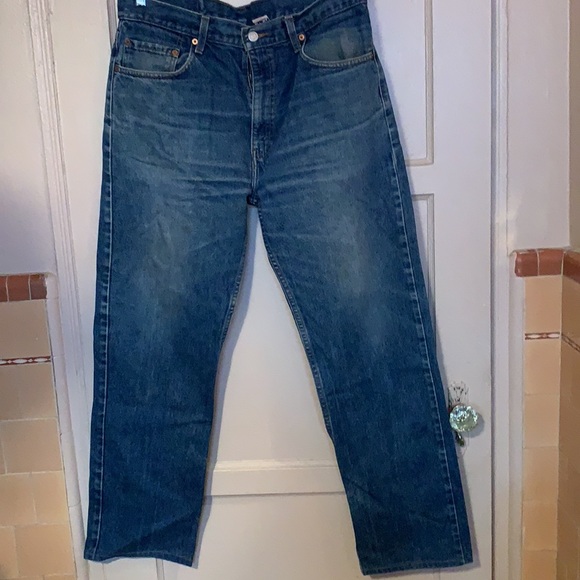 VINTAGE MEN’S LEVI STRAUSS 505 DENIM JEANS SZ 34/36 MEN BLUE 90’s Y2K